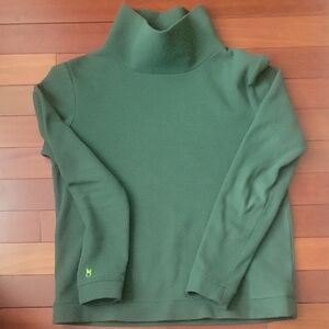 Dudley Stephens Green Turtleneck Sweater